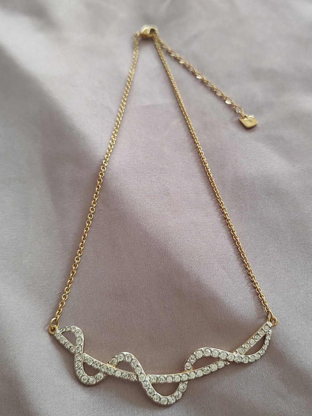 Swarovski Brand Squiggly Necklace